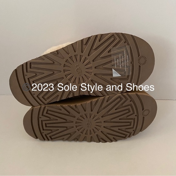 UGG Funkette Slippers Chestnut New without Box - Picture 8 of 11